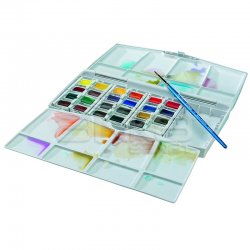 Winsor & Newton Cotman Sulu Boya 24lü Yarım Tablet Painting Plus - Thumbnail