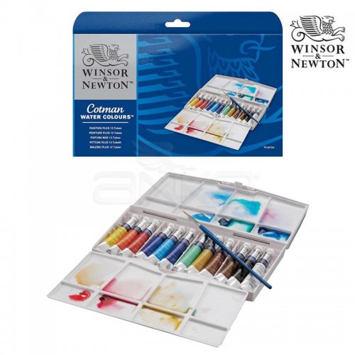 Winsor & Newton Cotman Tüp Sulu Boya 12li Painting Plus