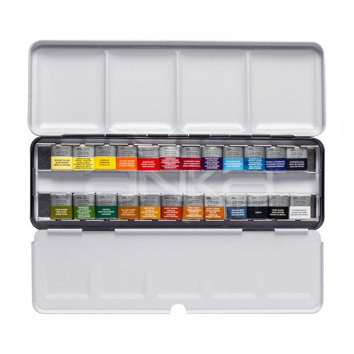 Winsor & Newton Professional Sulu Boya 24lü Yarım Tablet