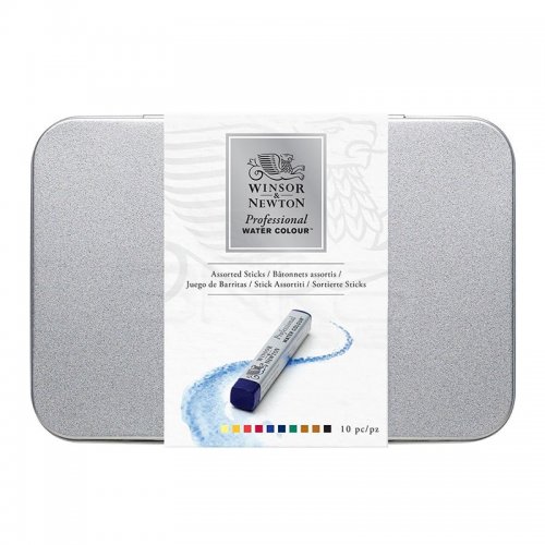 Winsor & Newton Professional Water Colour Stick Metal Kutu 10lu