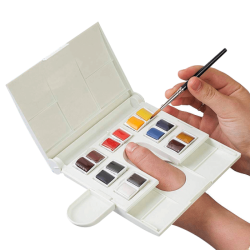 Winsor & Newton Professional Watercolour 14 Renk - Yarım Tablet Artist Quality - Thumbnail