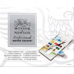 Winsor & Newton Professional Watercolour 14 Renk - Yarım Tablet Artist Quality - Thumbnail