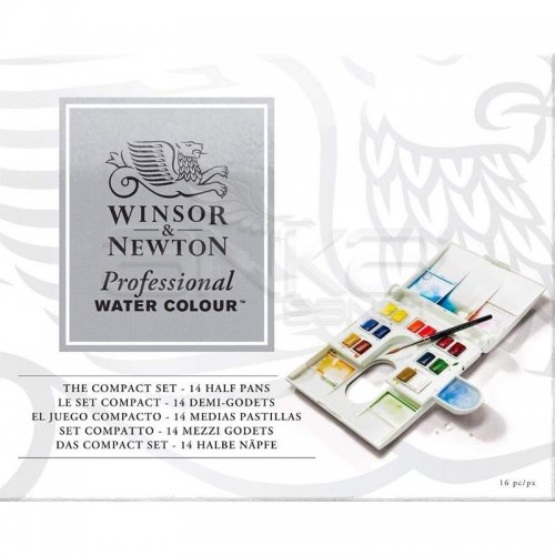 Winsor & Newton Professional Watercolour 14 Renk - Yarım Tablet Artist Quality