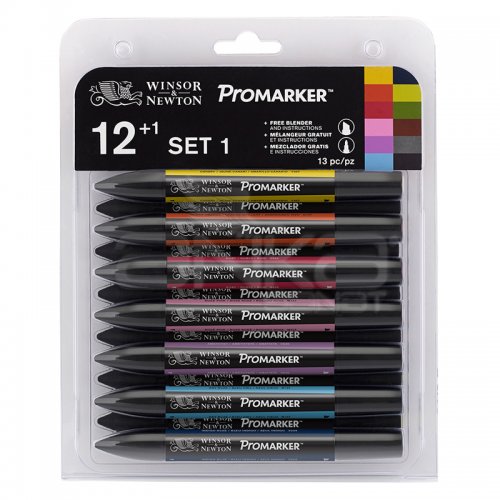 Winsor & Newton Promarker 12+1 Set 1