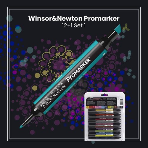 Winsor & Newton Promarker 12+1 Set 1