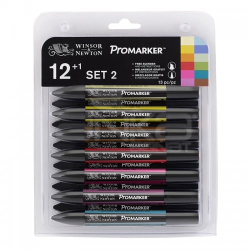 Winsor & Newton Promarker 12+1 Set 2