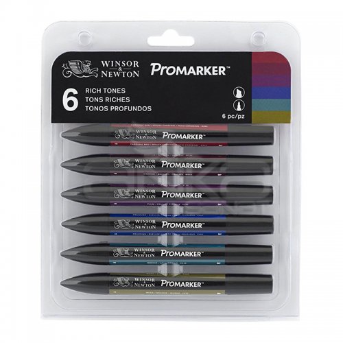 Winsor & Newton Promarker 6lı Set Rich Tones