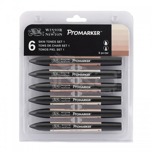 Winsor&Newton Promarker Ten Renkleri 6lı Set