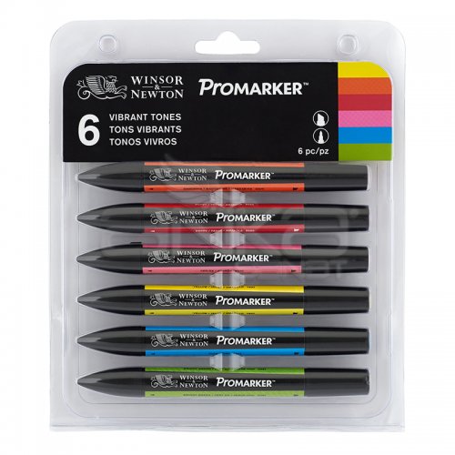 Winsor & Newton Promarker 6lı Set Vibrant Tones