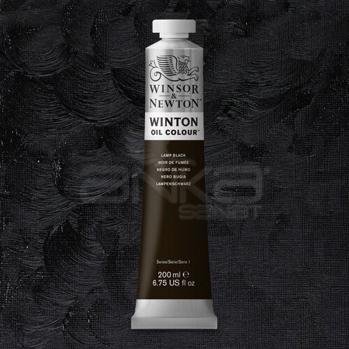 Winsor & Newton Winton Yağlı Boya 200ml 337 (25) Lamp Black - 337 (25) Lamp Black