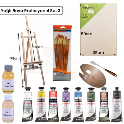 Yağlı Boya Profesyonel Set 3 YP-3