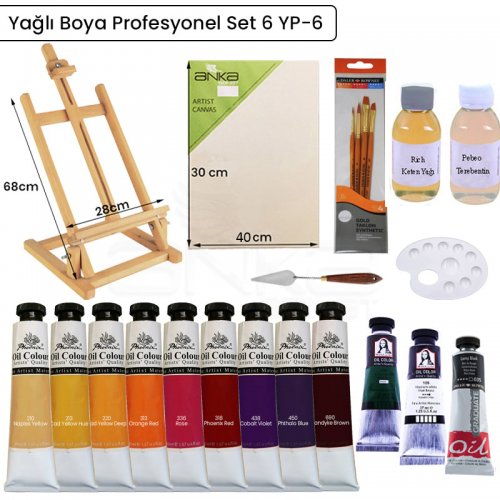 Yağlı Boya Profesyonel Set 6 YBP-6