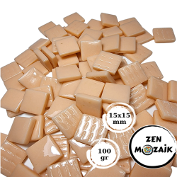 Zen - Zen Cam Mozaik Kare 15x15mm 100g Pudra Pembe