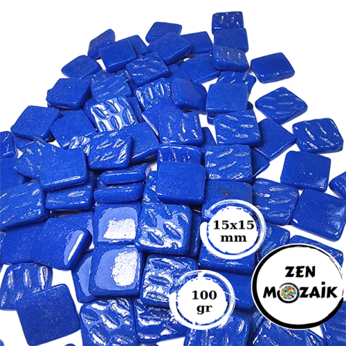 Zen Cam Mozaik Kare 15x15mm 100g Ultramarine - Ultramarine