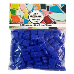 Zen - Zen Cam Mozaik Kare 8x8mm 100g Ultramarine