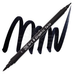 Zig - Zig Art & Graphic Twin Marker TUT-80 9 Black (1)