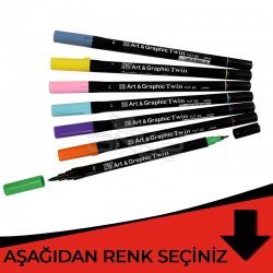 Zig - Zig Art & Graphic Twin Marker TUT-80 Kırmızı Tonlar