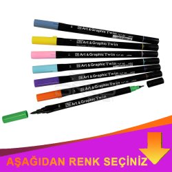 Zig - Zig Art & Graphic Twin Marker TUT-80 İndirimli Renkler