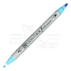 Zig - Zig Clean Color f Chalk Pastel Çift Uçlu Marker Kalem Blue 030