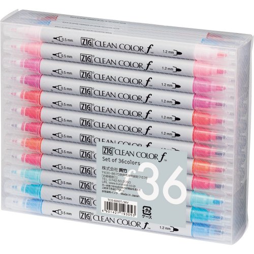 Zig Clean Color f Çift Uçlu Marker Kalem 36lı Set