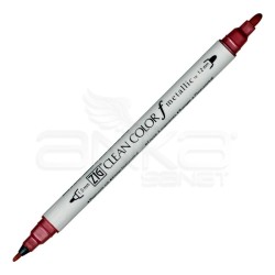 Zig - Zig Clean Color f Metallic Çift Uçlu Marker Kalem Red 126