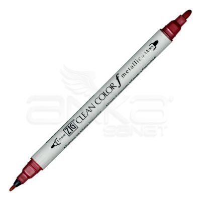 Zig Clean Color f Metallic Çift Uçlu Marker Kalem Red 126