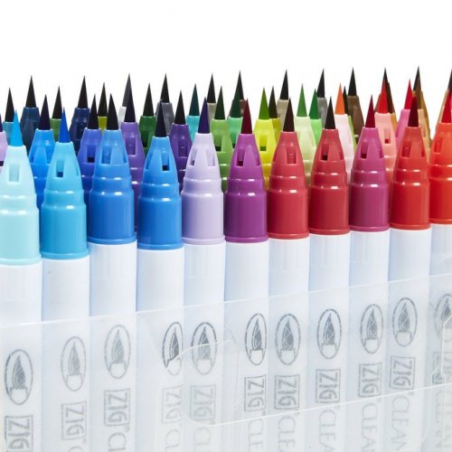 Zig Clean Color Real Brush Fırça Uçlu Marker Kalem 36lı Set