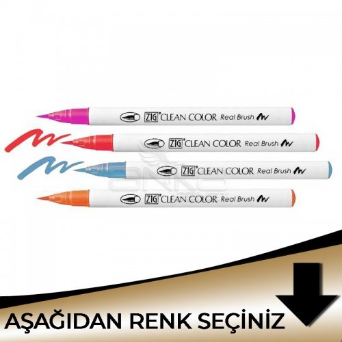 Zig Clean Color Real Brush Fırça Uçlu Marker Kalem Metalik Tonlar