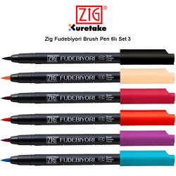 Anka Art - Zig Fudebiyori Brush Pen 6lı Set 3