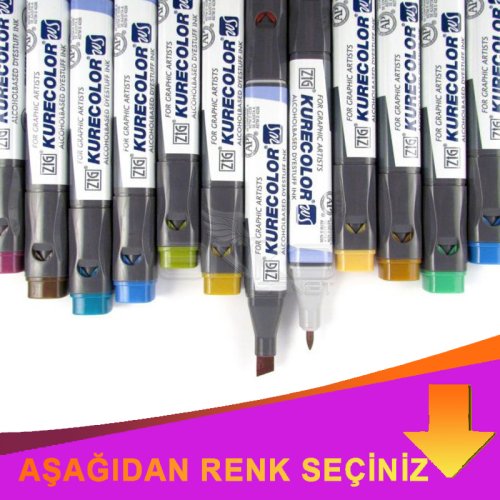 Zig Kurecolor KC3000 Twin S Marker İndirimli Renkler