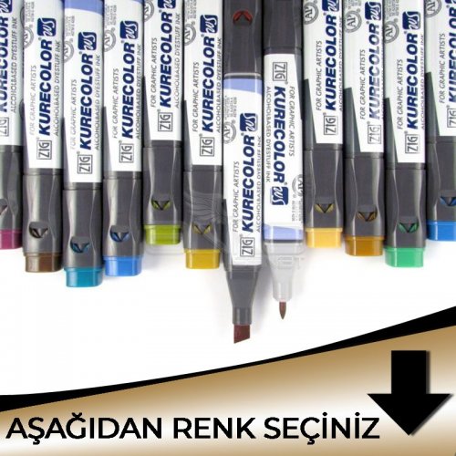 Zig Kurecolor KC3000 Twin S Marker Metalik Tonlar