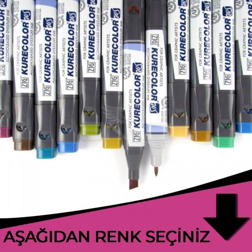 Zig Kurecolor KC3000 Twin S Marker Pembe Tonlar