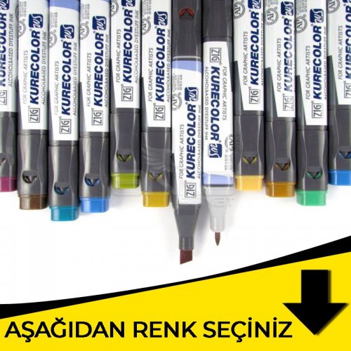 Zig Kurecolor KC3000 Twin S Marker Sarı Tonlar