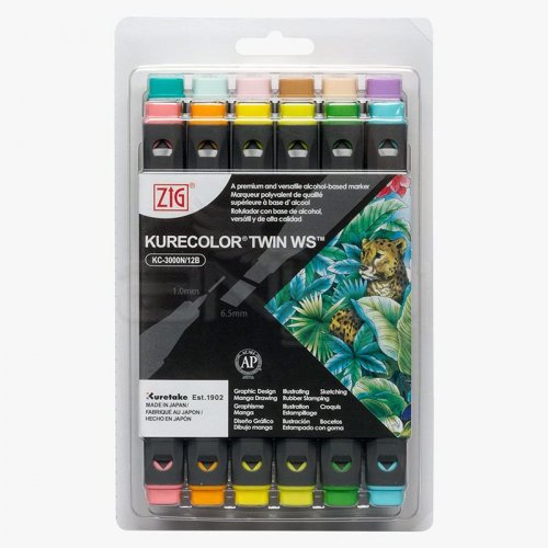 Zig Kurecolor Twin WS Marker KC3000N 12li Set 12 B3