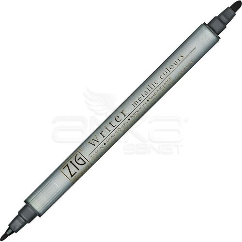 Zig Writer Metallic Colours Çift Uçlu Marker Kalem 127 Black